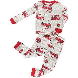 NWOT Size 2 Firetruck Christmas Pajamas Incredibly Soft